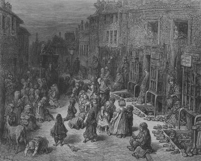 La Foire aux Vieux Souliers, Dudley-Street - Gustave after Dore